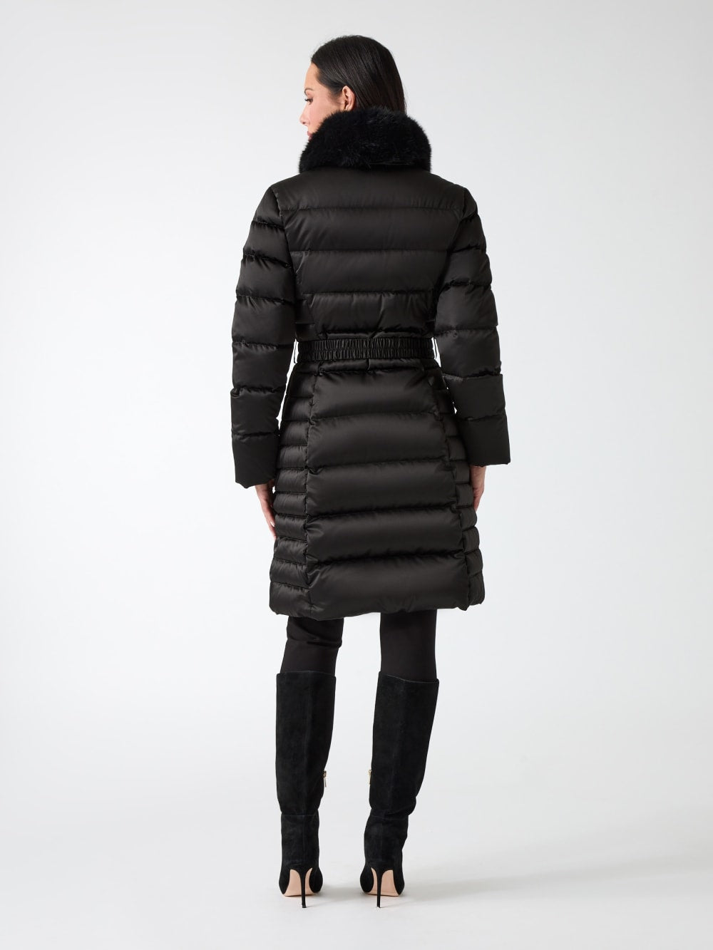 Eco Jastin Quilted Down Midi Jacket - Guess