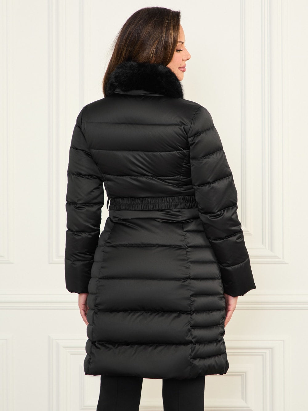 Eco Jastin Quilted Down Midi Jacket - Guess
