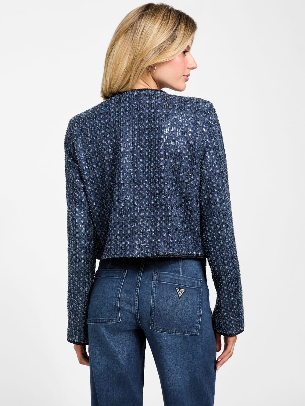Elisa Sequin Denim Jacket - Guess