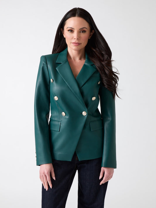 Pamela Faux-Leather Blazer - Guess