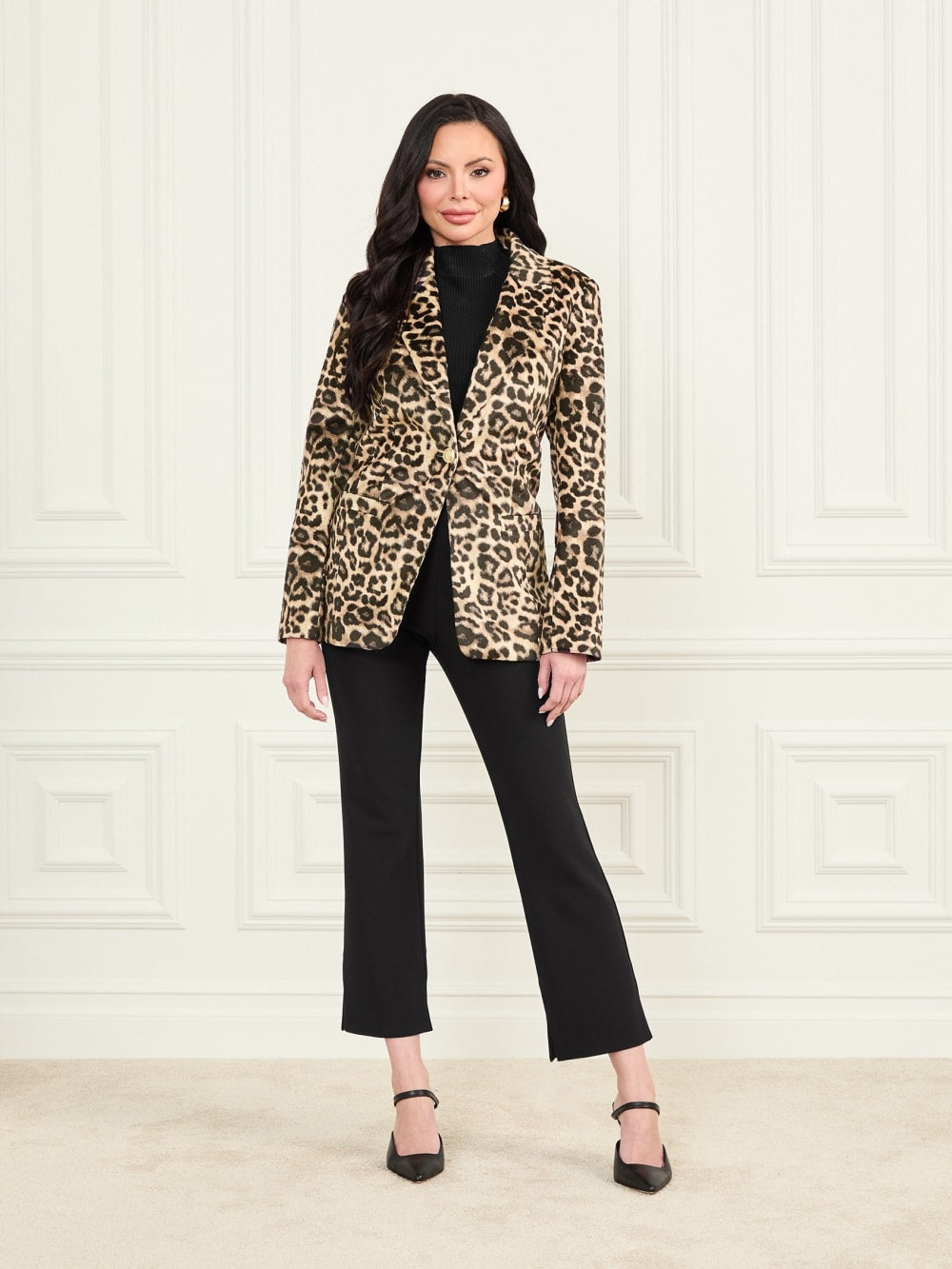 Pamela Printed Velvet Blazer - Guess