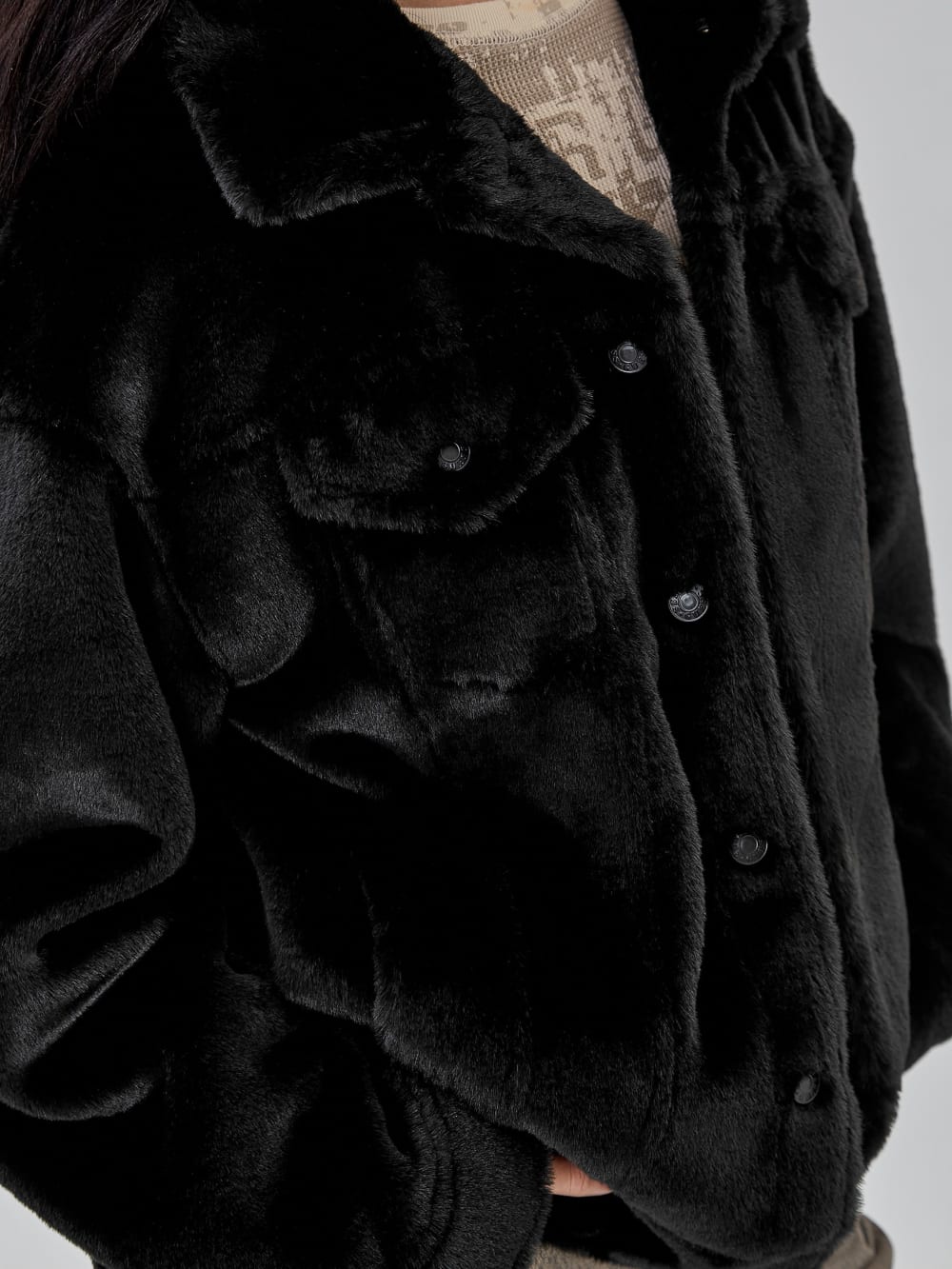 GUESS Originals Oversized Fur Jacket - Guess