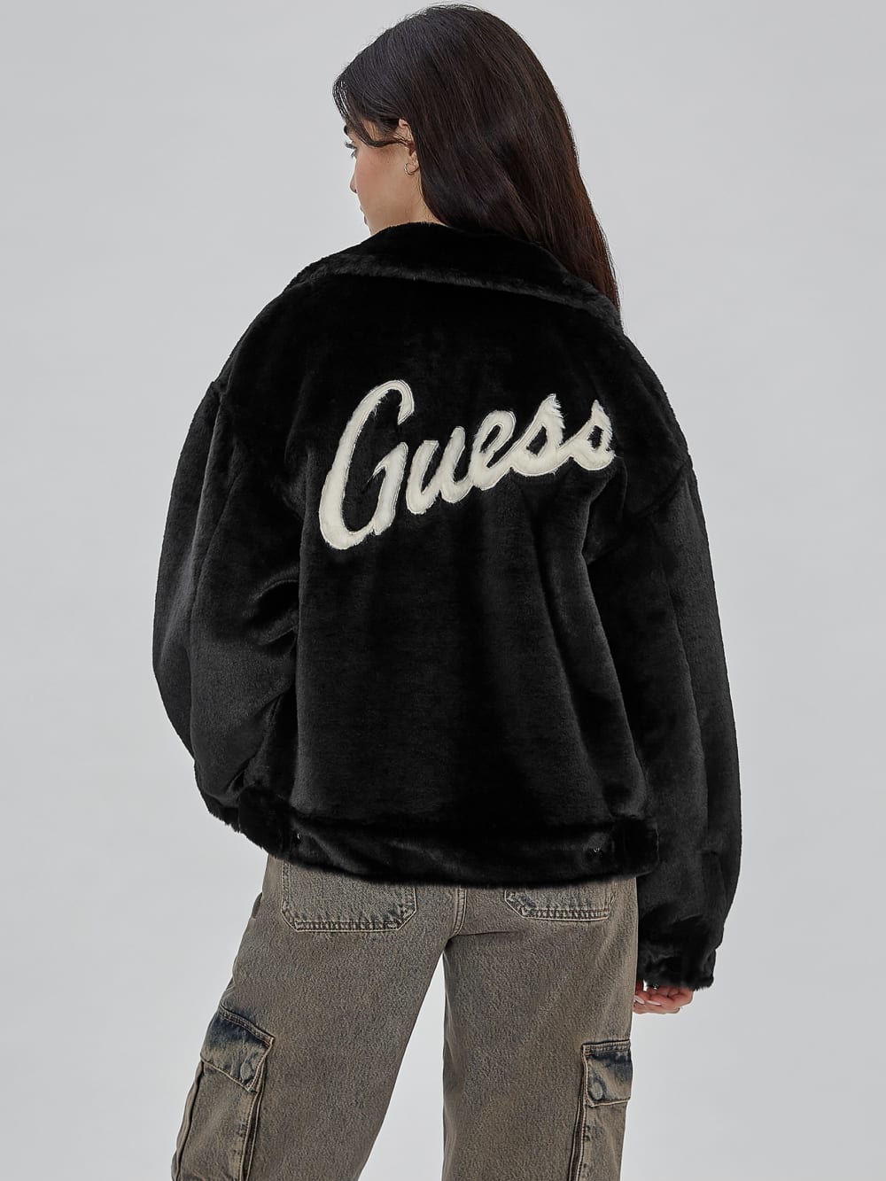 GUESS Originals Oversized Fur Jacket - Guess