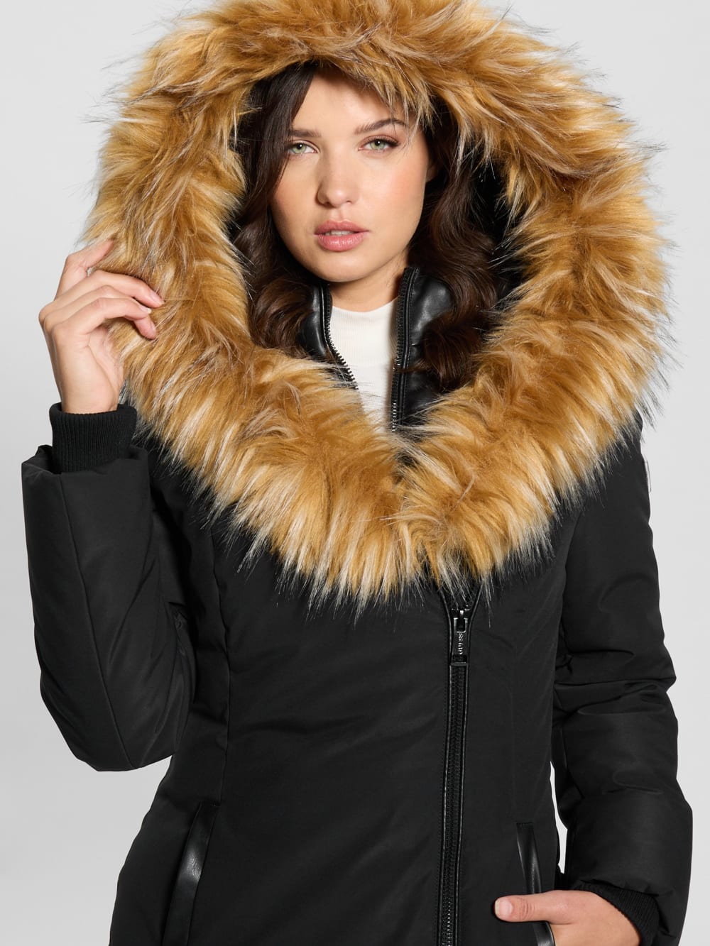 Mid-Length Puffer Jacket - Guess