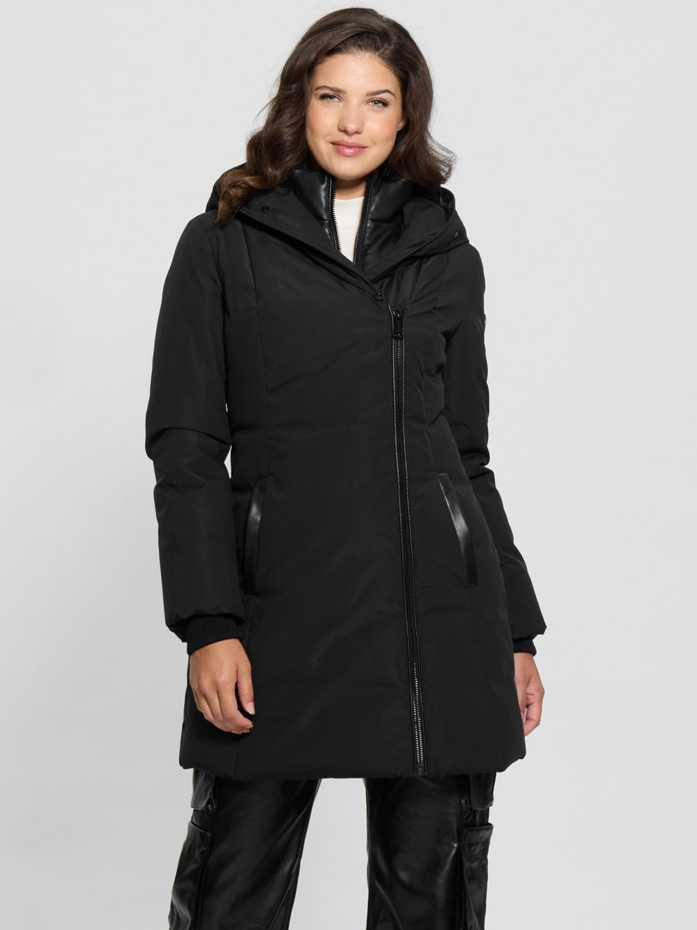Mid-Length Puffer Jacket - Guess