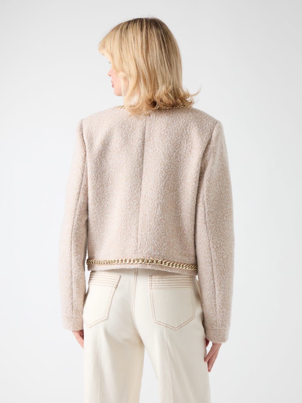 Helene Cropped Tweed Jacket - Guess