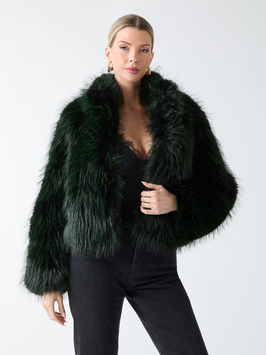 Lula Faux-Fur Coat - Guess