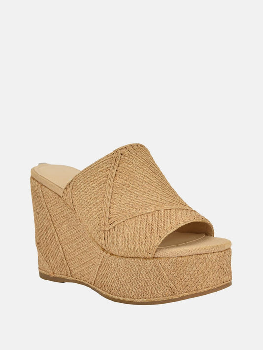 Evenz Raffia Platform Wedges - Guess