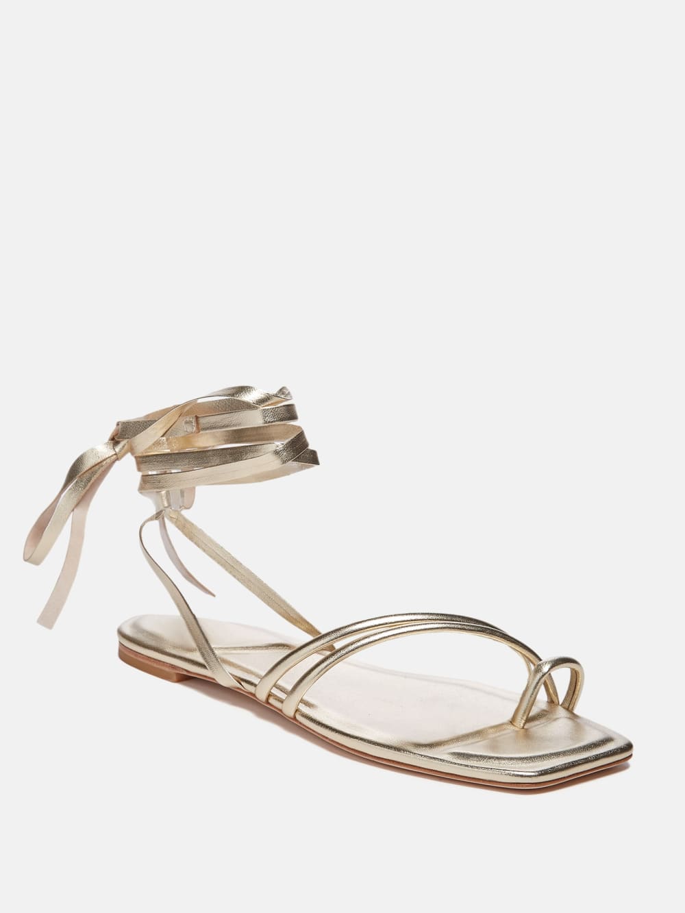 Sarah Metallic Flat Sandal - Guess