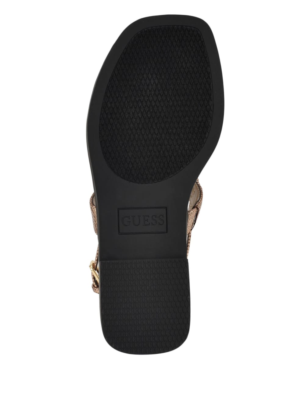 Reality Metallic T-Strap Sandals - Guess