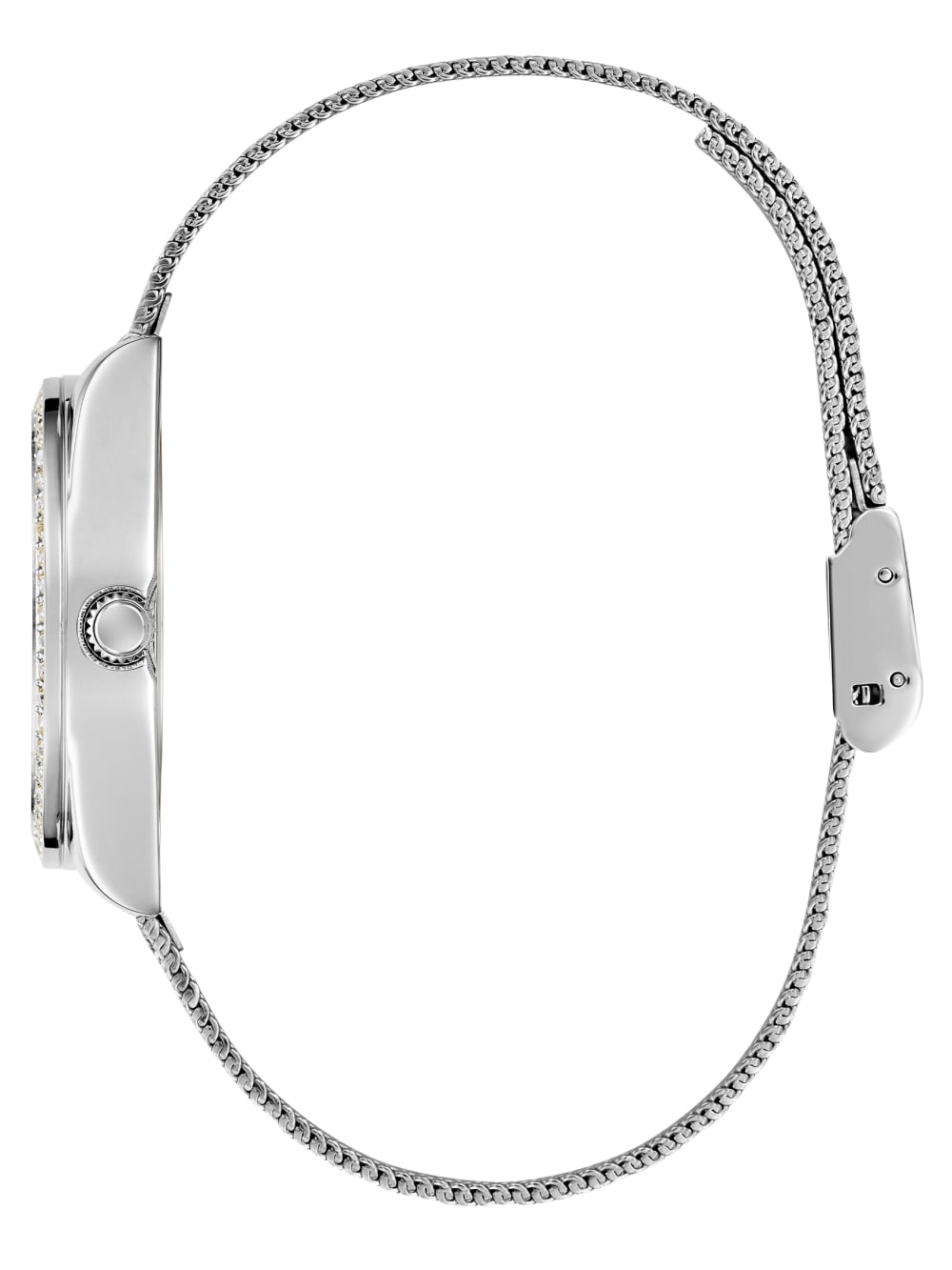Silver-Tone Mesh Analog Watch - Guess