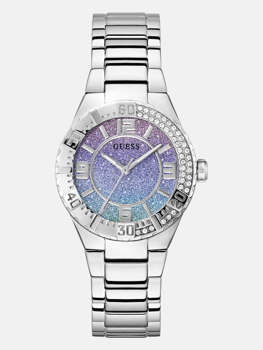 Silver-Tone Analog Watch - Guess