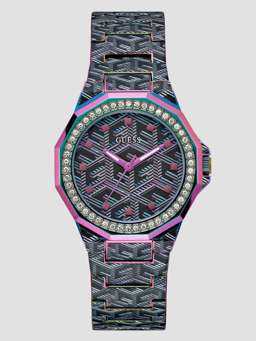 Multi-Tone G-Cube Analog Watch - Guess