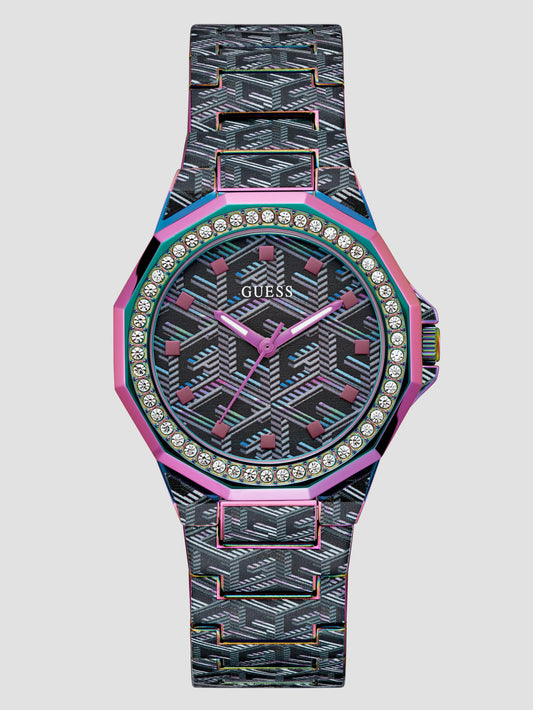Multi-Tone G-Cube Analog Watch - Guess