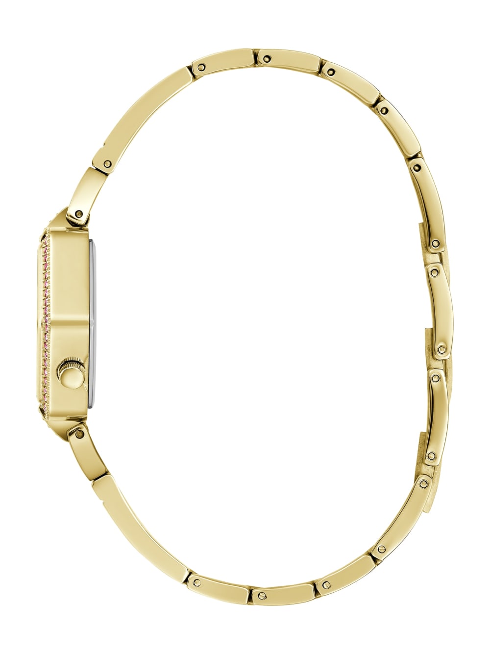 Gold-Tone Hexagon Analog Watch - Guess