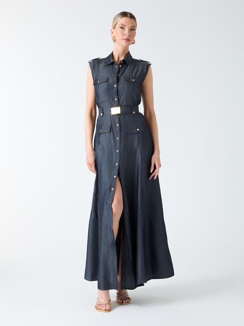 Eco Carla Maxi Denim Dress - Guess