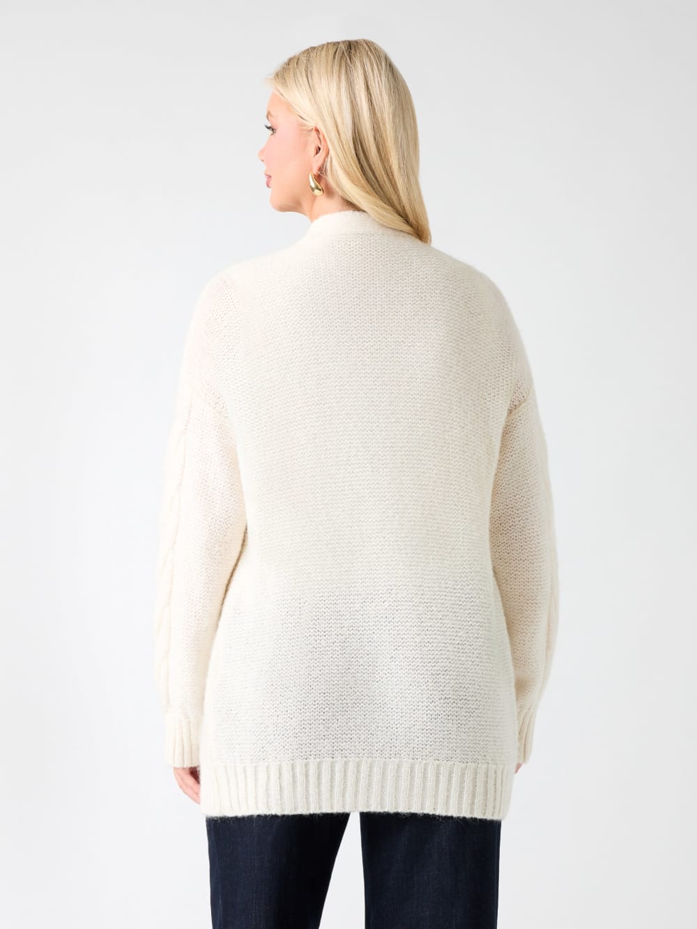 Ginny Cable-Knit Sweater Cardigan - Guess