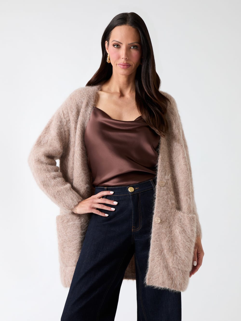 Michaela Alpaca-Blend Cardigan - Guess