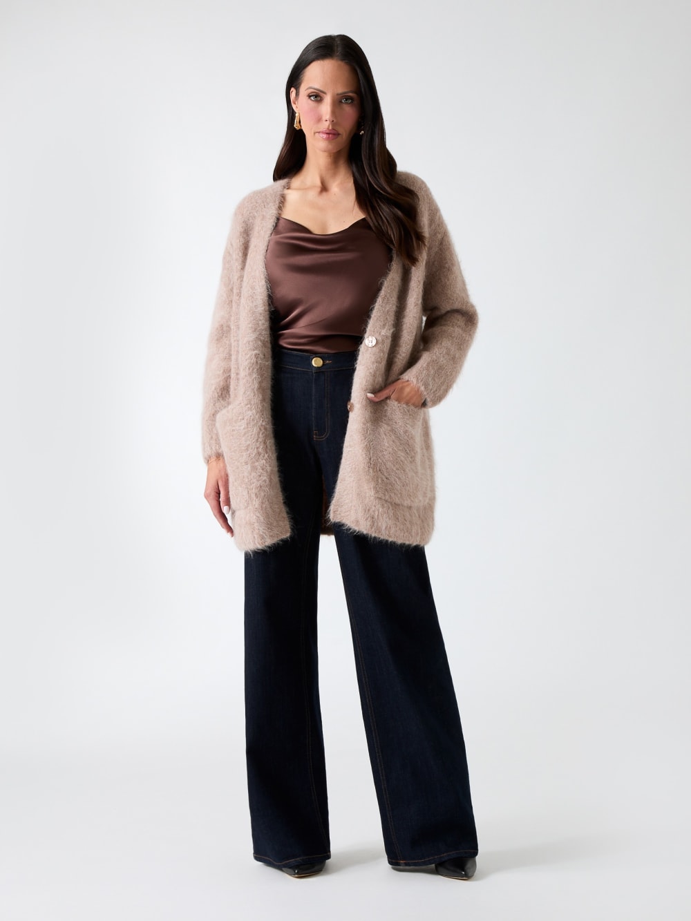 Michaela Alpaca-Blend Cardigan - Guess