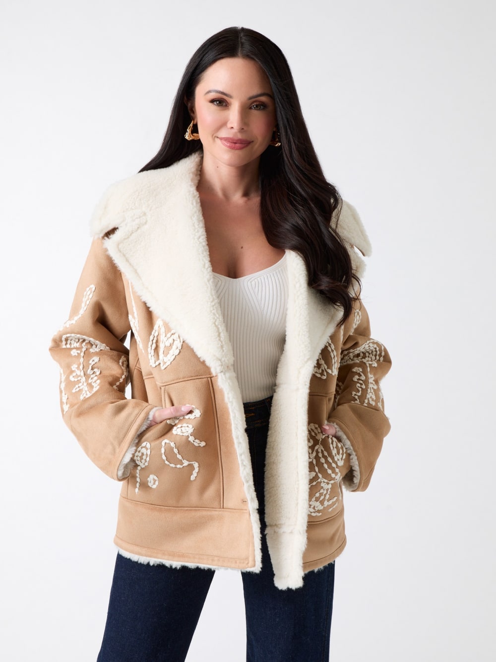 Eva Embroidered Jacket - Guess