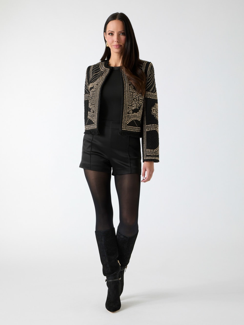 Helene Studded Embroidery Jacket - Guess