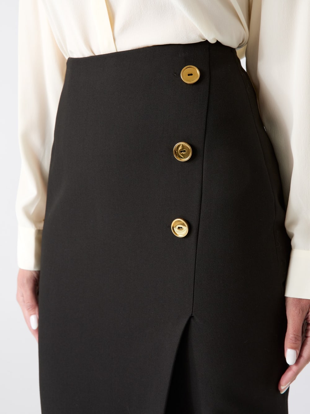 Dalia Buttons Midi Skirt - Guess