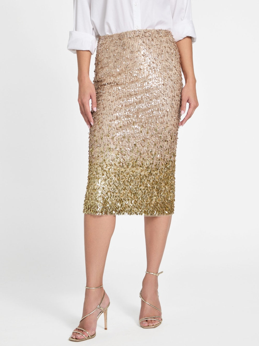 Marilyn Sequin Midi Skirt - Guess