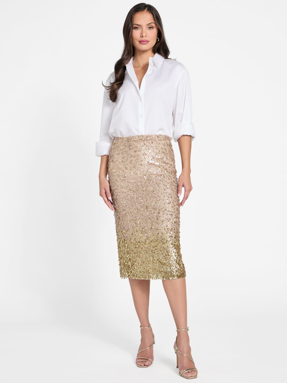 Marilyn Sequin Midi Skirt - Guess