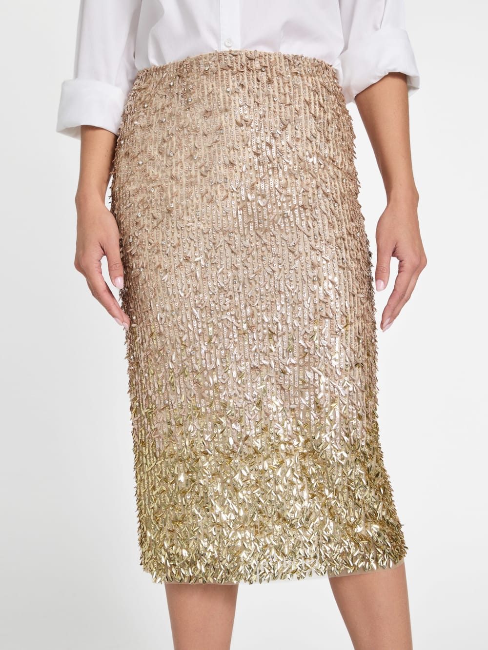 Marilyn Sequin Midi Skirt - Guess