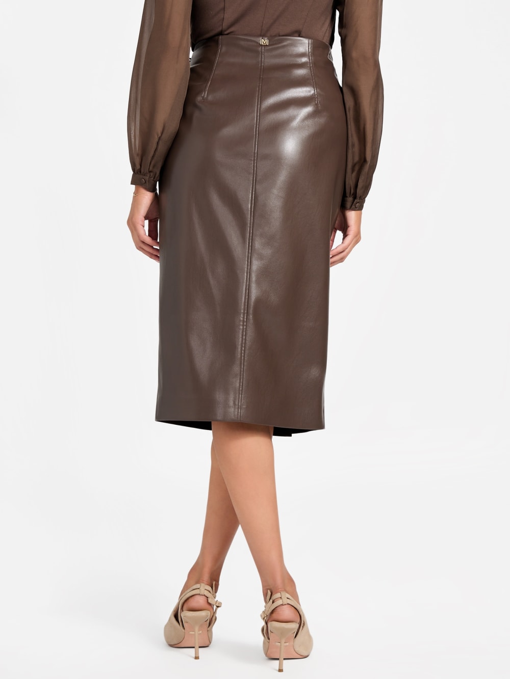 Gladys Faux-Leather Wrap Skirt - Guess