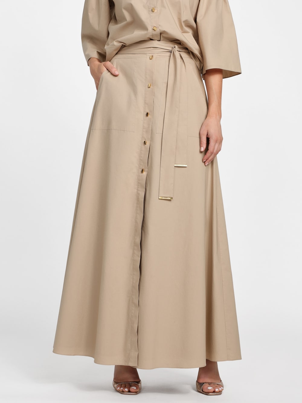 Pat Belted Maxi Skirt - Guess