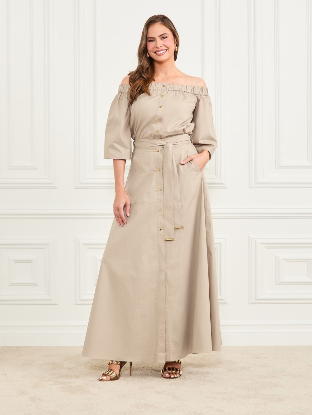 Pat Belted Maxi Skirt - Guess