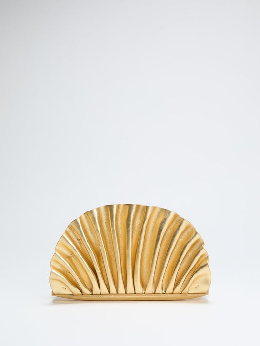 Shelly Metallic Leather Clutch - Guess