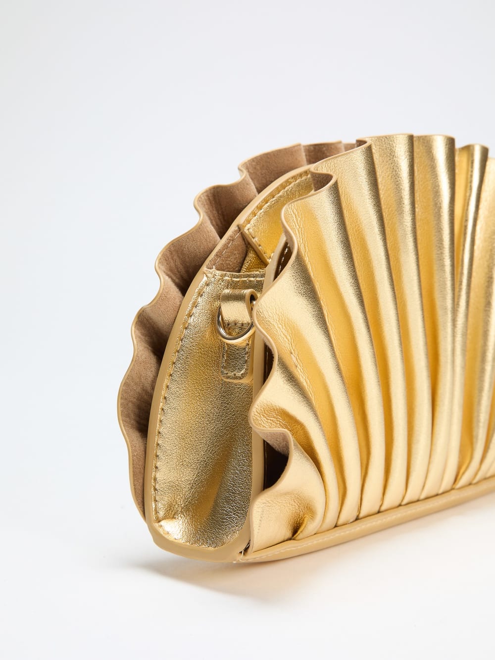 Shelly Metallic Leather Clutch - Guess