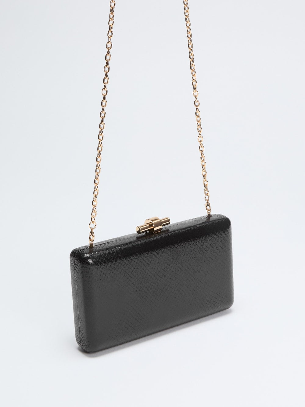 Gold-Tone Python Clutch - Guess