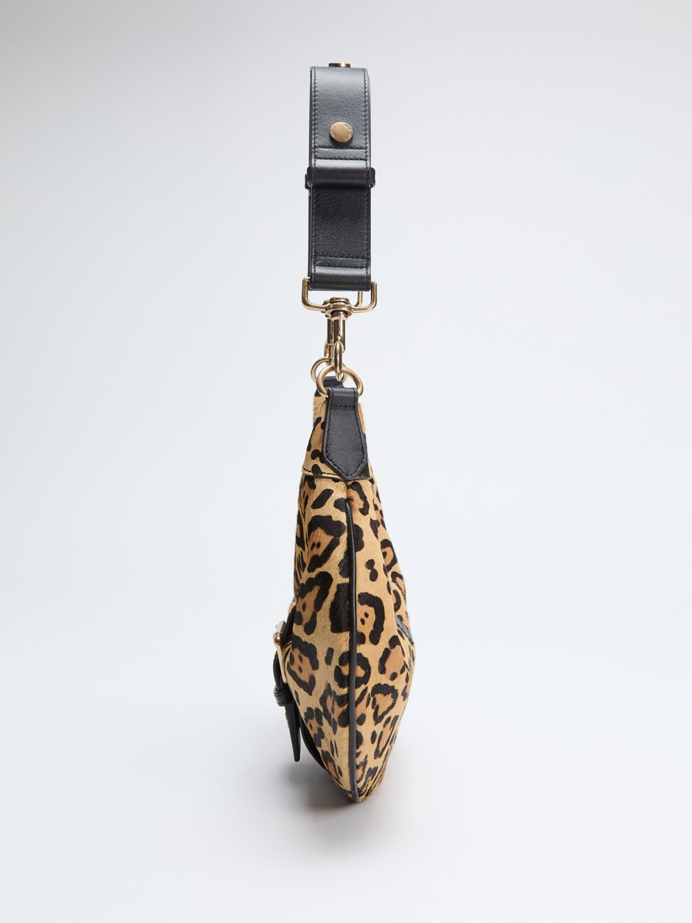 Leopard Crescent Shoulder Bag - Guess