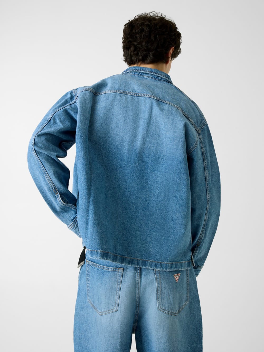 Oversize fit denim shirt - Guess