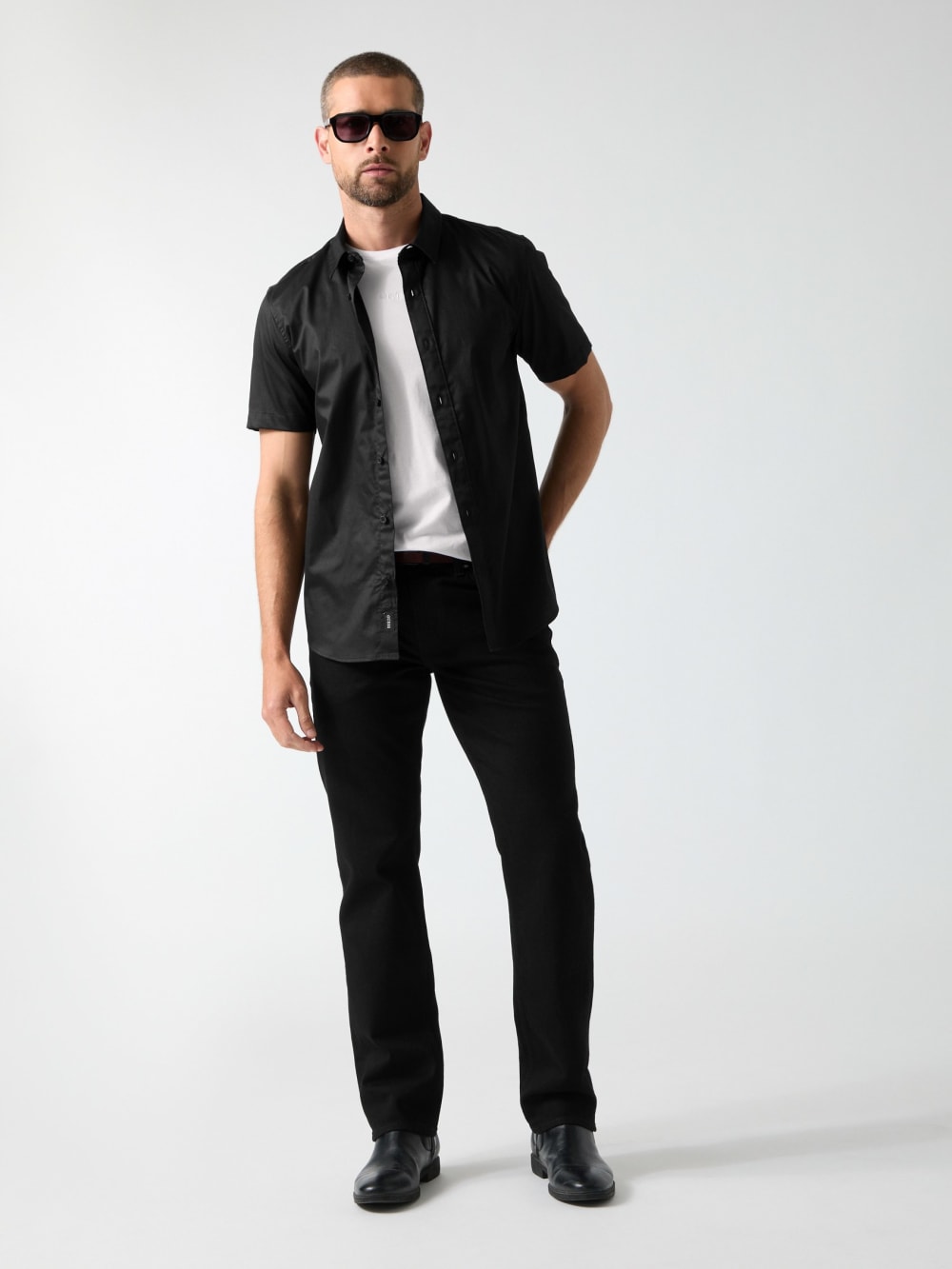 Luxe Stretch Short-Sleeve Shirt - Guess