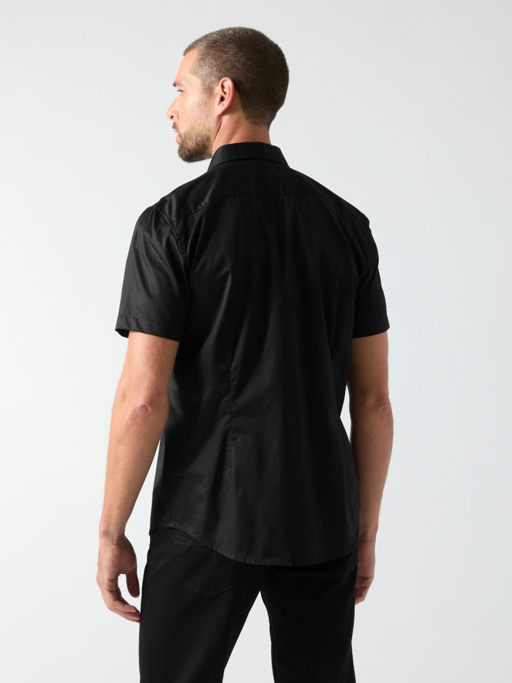 Luxe Stretch Short-Sleeve Shirt - Guess