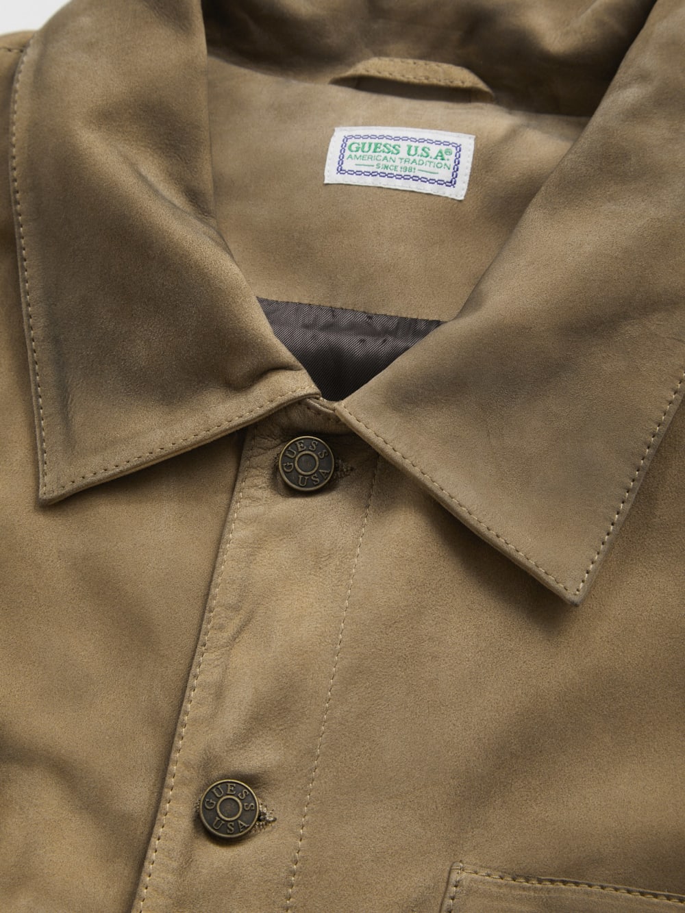 washed suede shirt - Guess