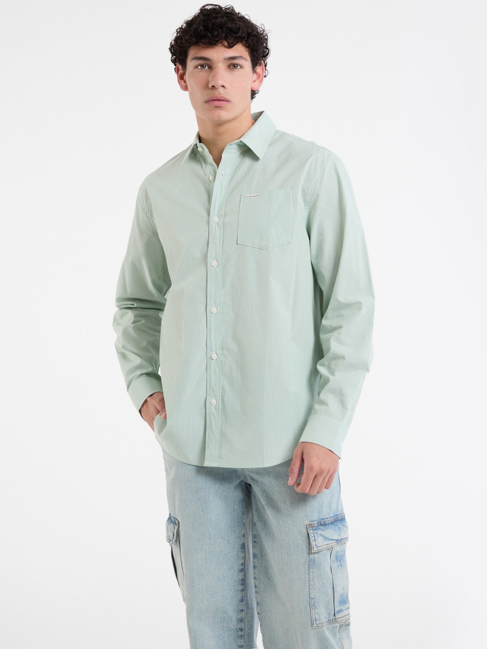 Striped Pocket Shirt - Guess