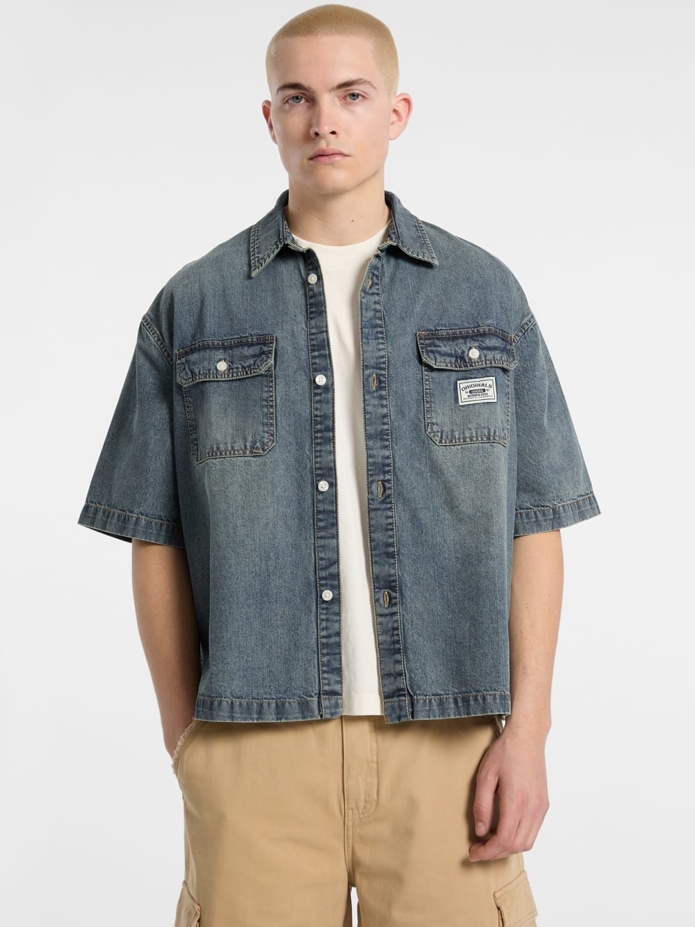 GUESS Originals Boxy Denim Shirt - Guess
