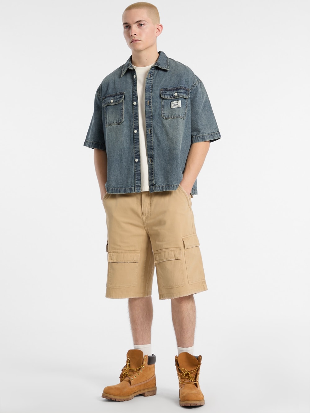 GUESS Originals Boxy Denim Shirt - Guess