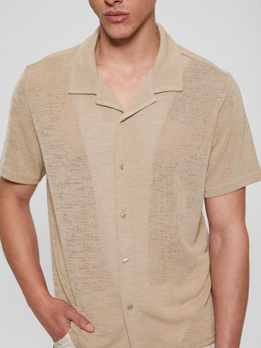 Gauze Camp Shirt - Guess