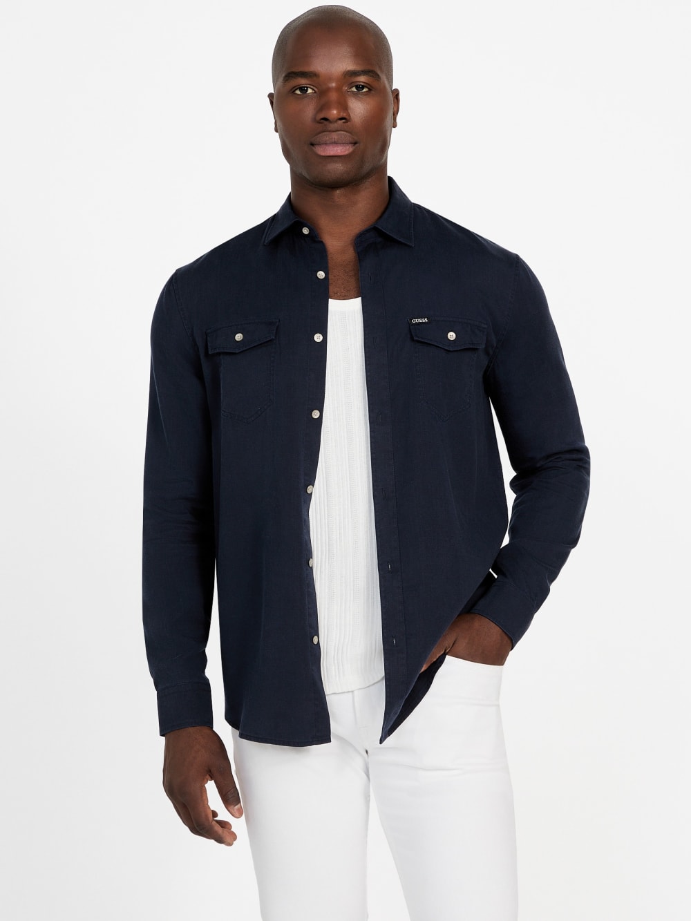 Washed Twill Shirt - Guess