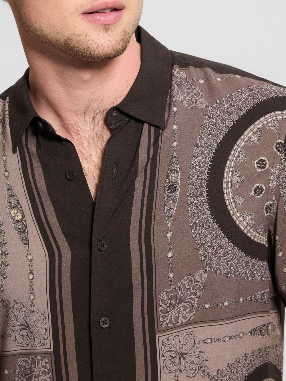 Eco Rayon Medallion Shirt - Guess
