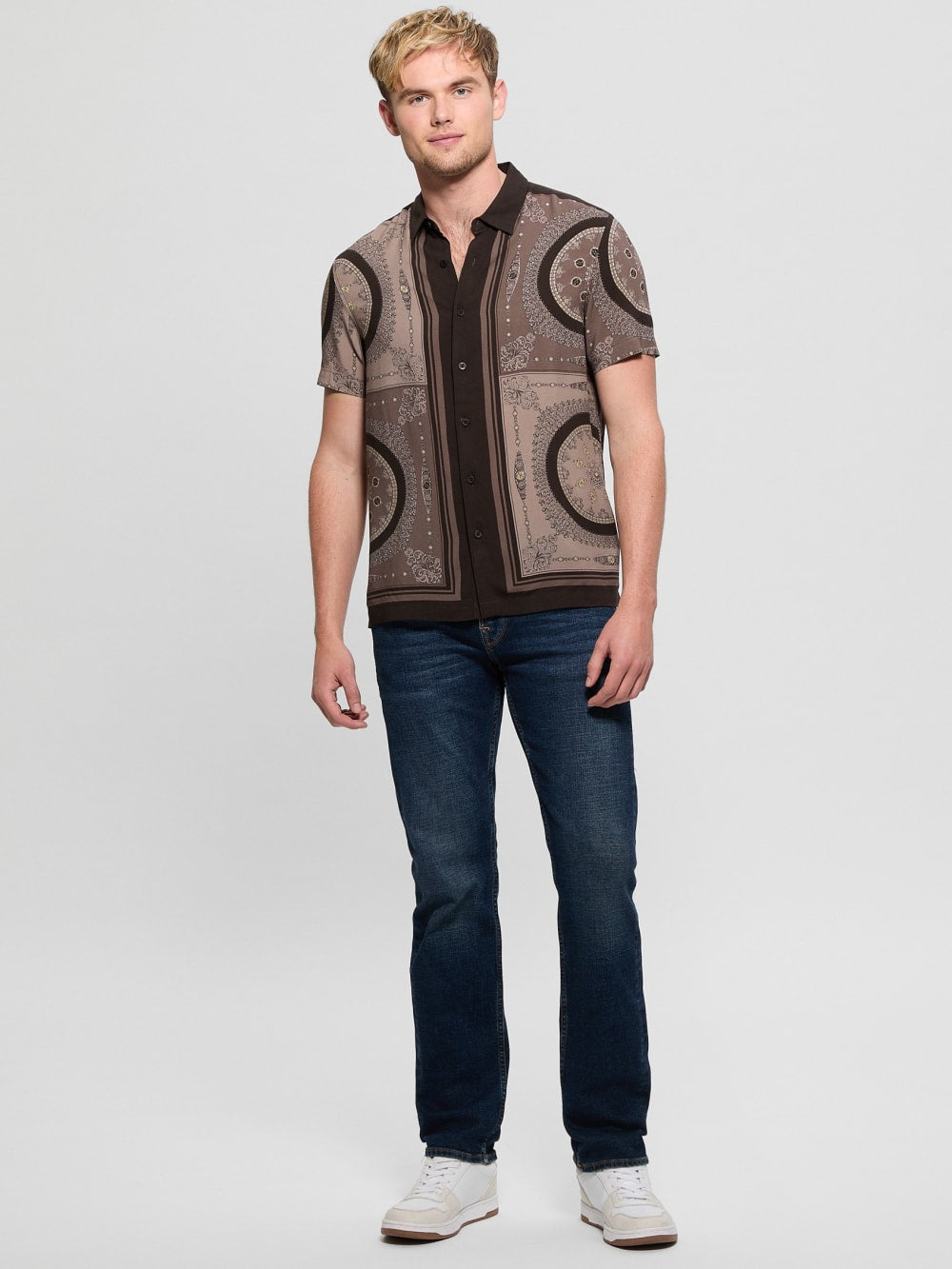 Eco Rayon Medallion Shirt - Guess
