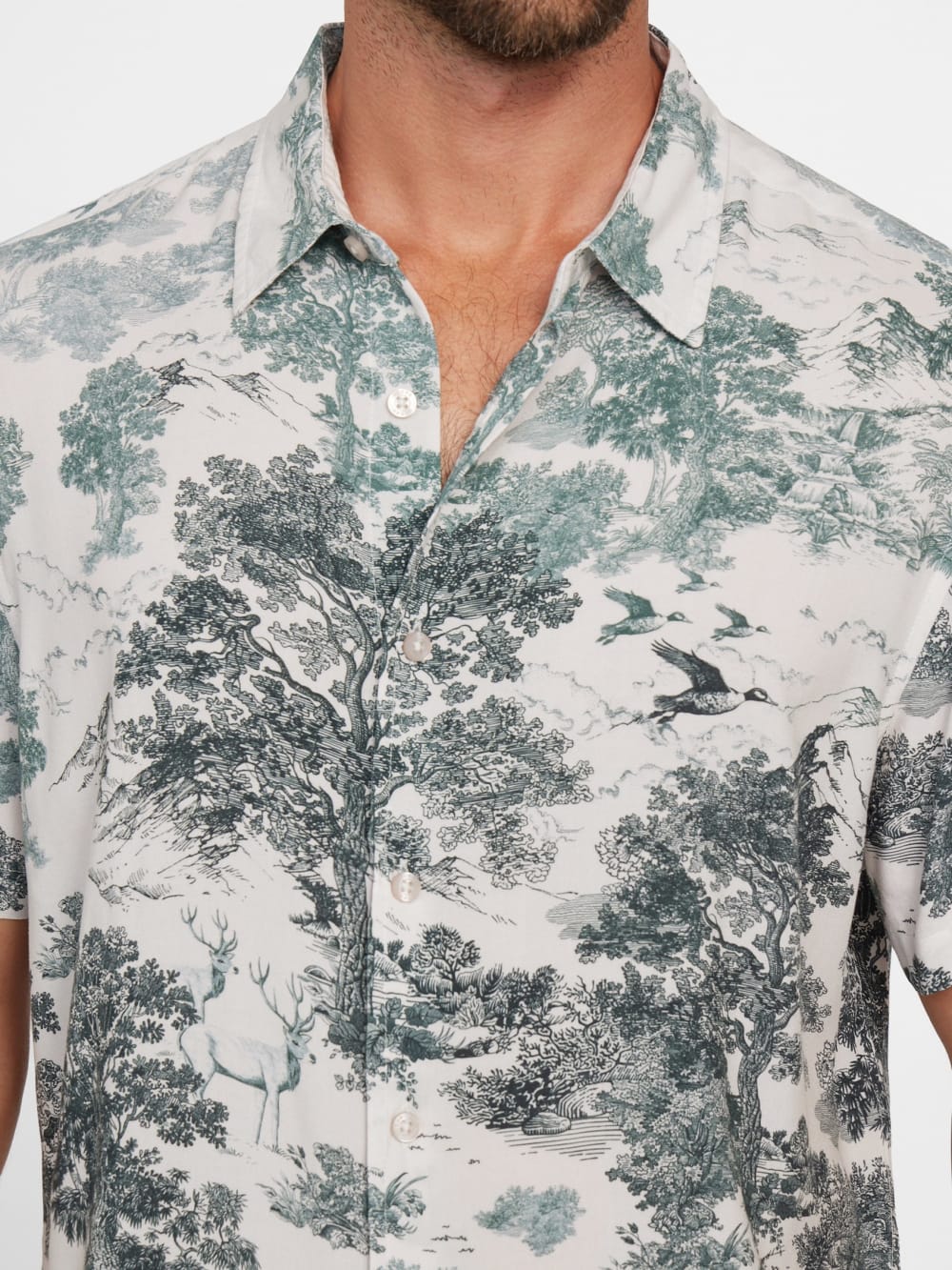 Eco Rayon Forest Shirt - Guess