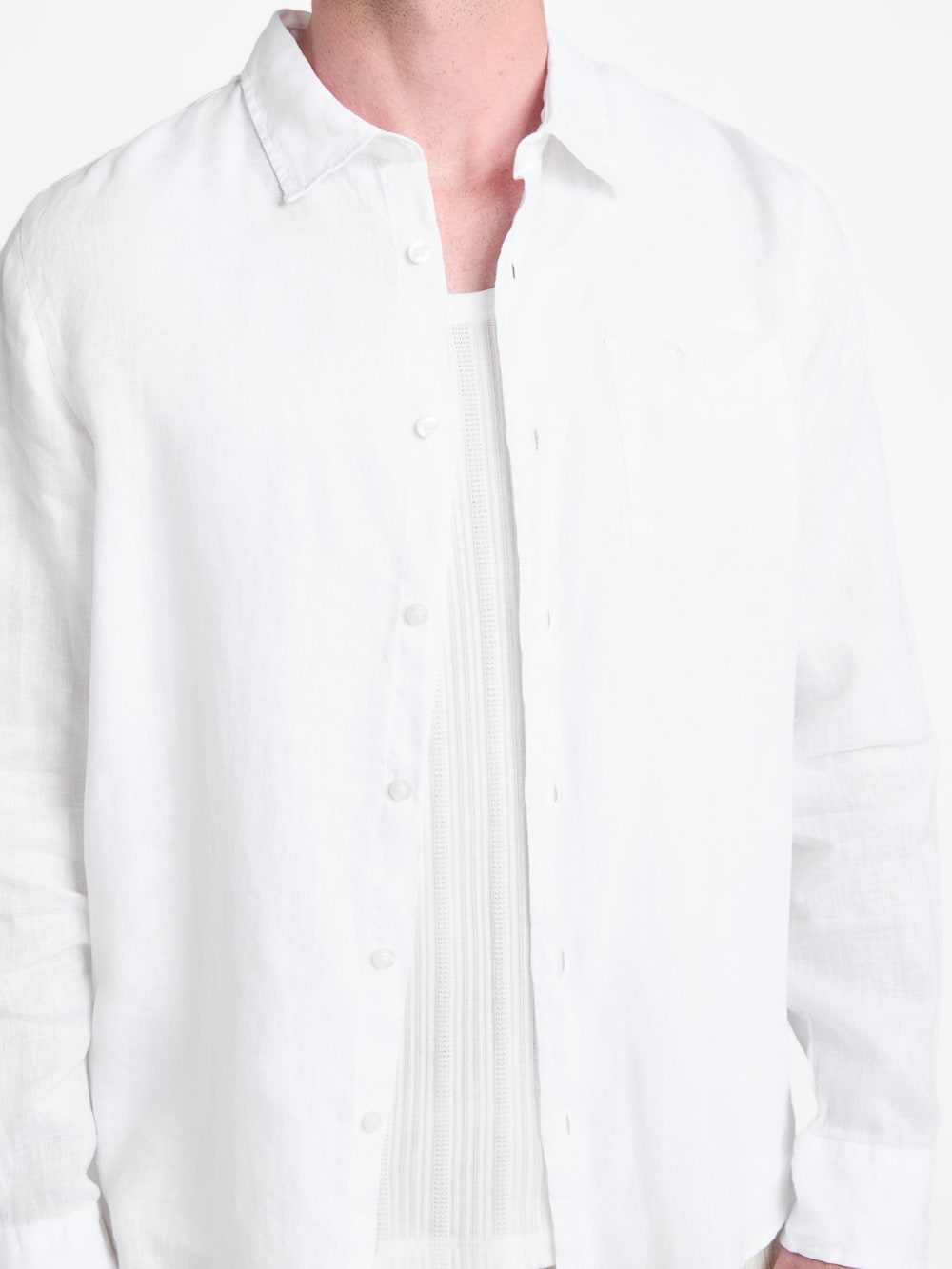 Eco Napa Linen-Blend Shirt - Guess