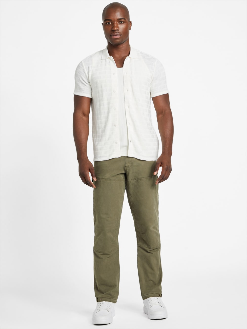 Eco Tristan Textured Shirt - Guess